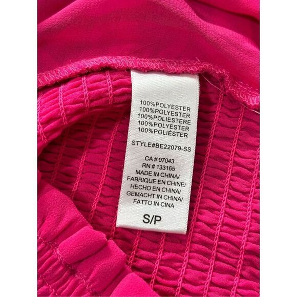 Altar’d State hot pink ruched crop top size small - Picture 10 of 10